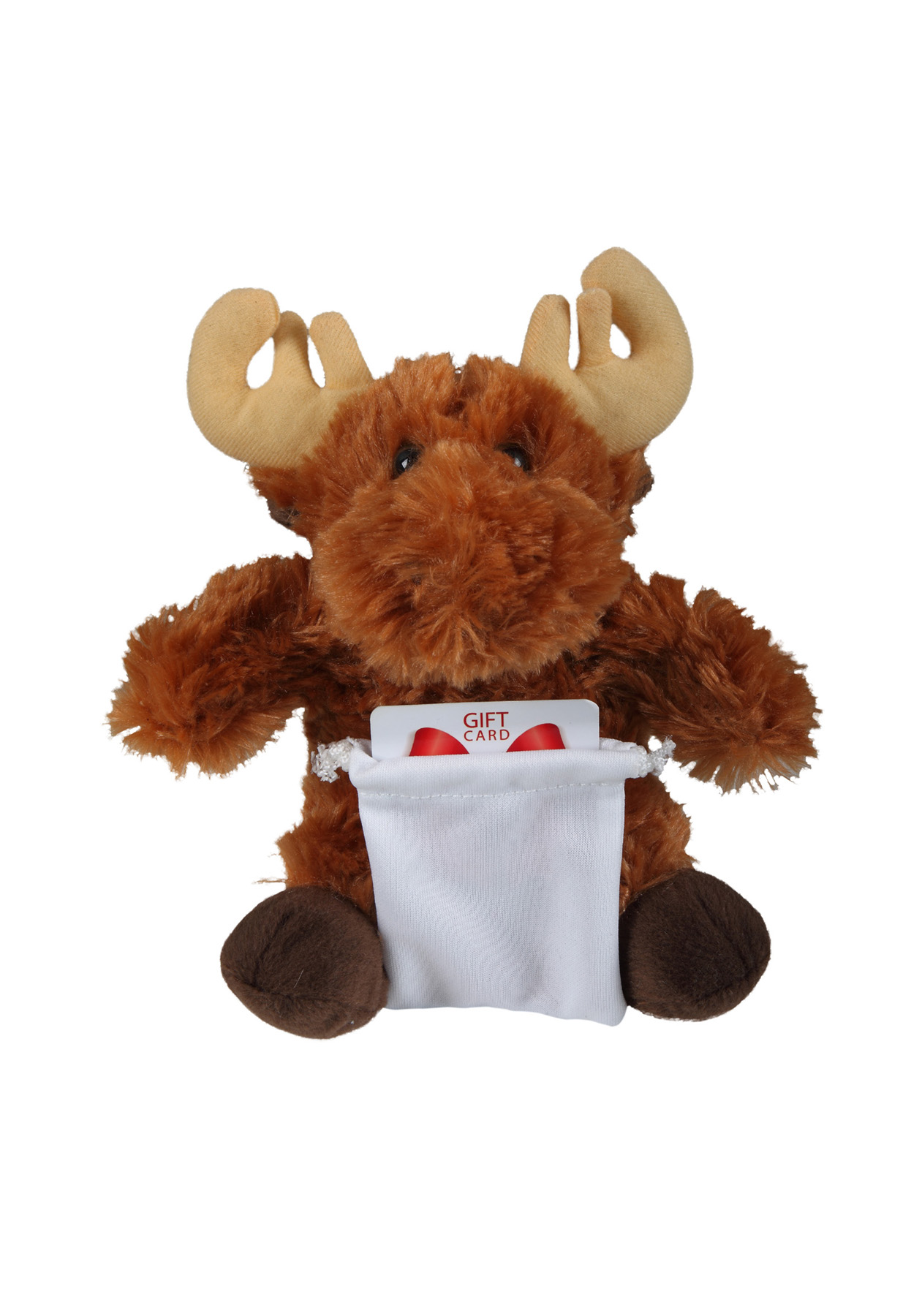 soft plush Moose with gift card sack 3