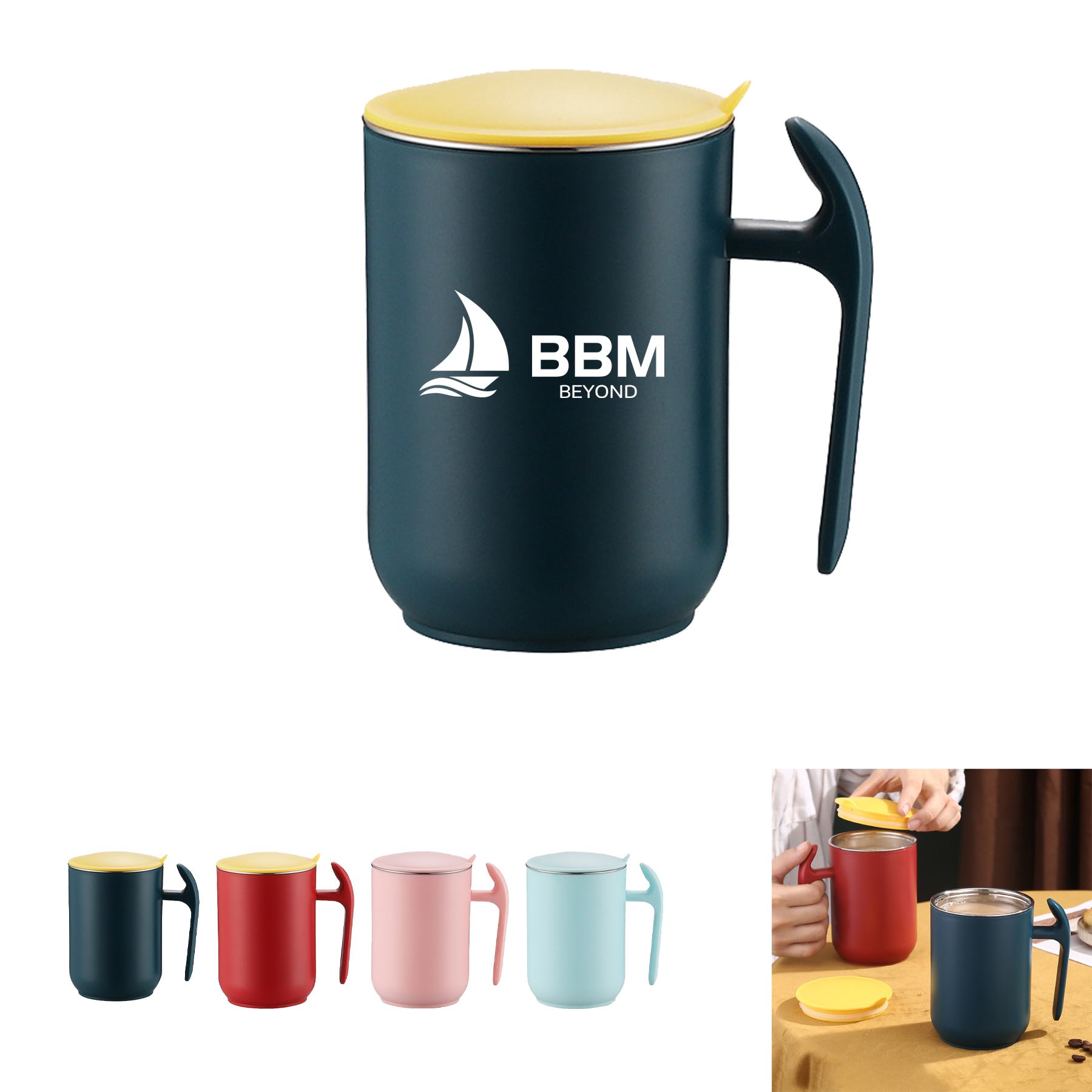 Double Wall Stainless Steel Rotating Cup 1