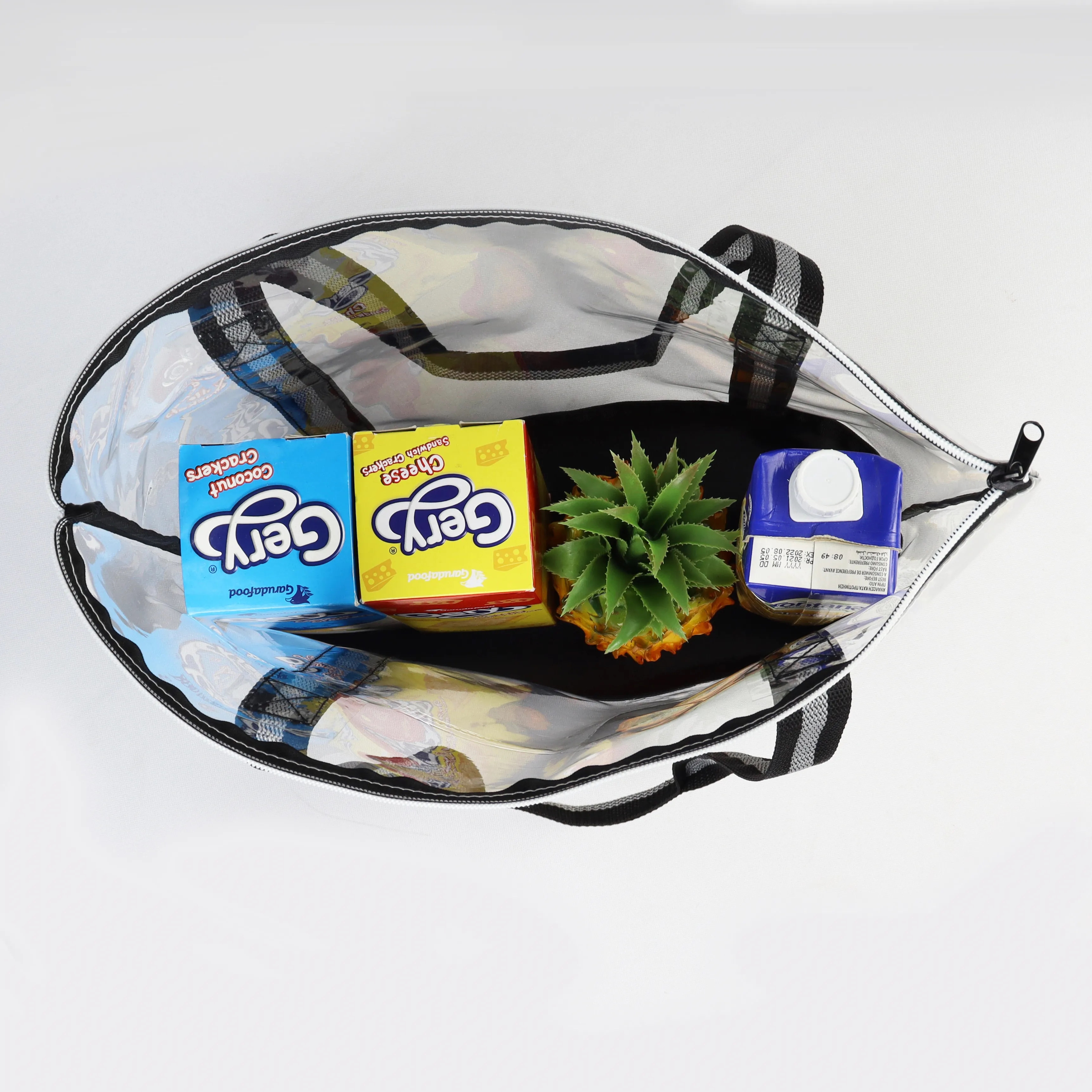 Clear Tote Bag w/ Zipper (18" x 14") 3