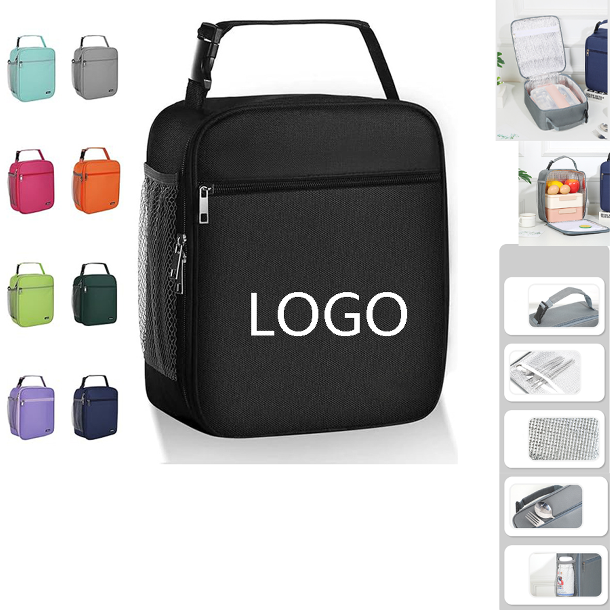 Insulated Aluminum Foil Lunch Cooler Tote 2