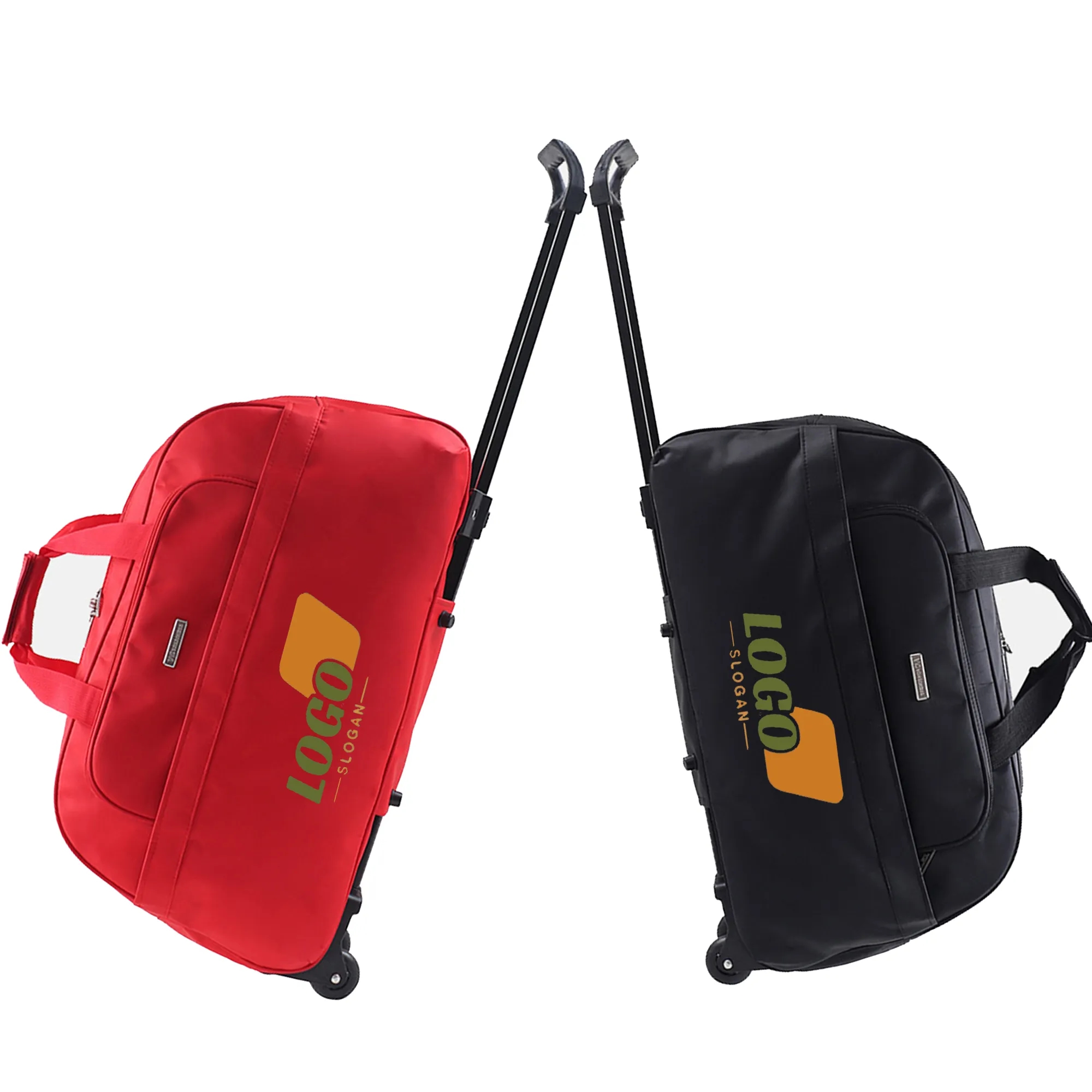 Deluxe Rolling Duffel Bag With Pull Rod