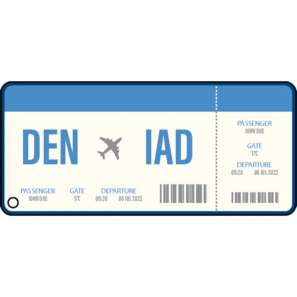 Stock Shape Acrylic Key Tags 2