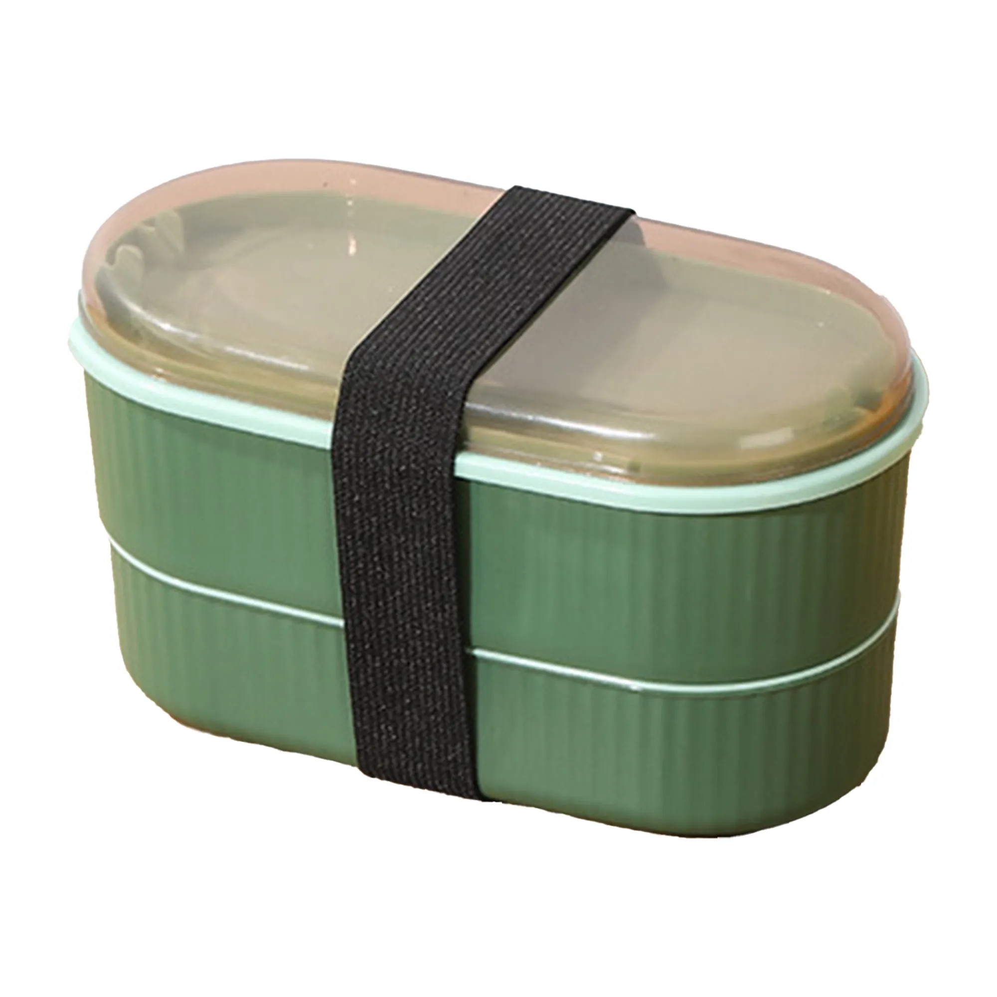 Dual Layer Safe Bento Box with Utensil Set 6