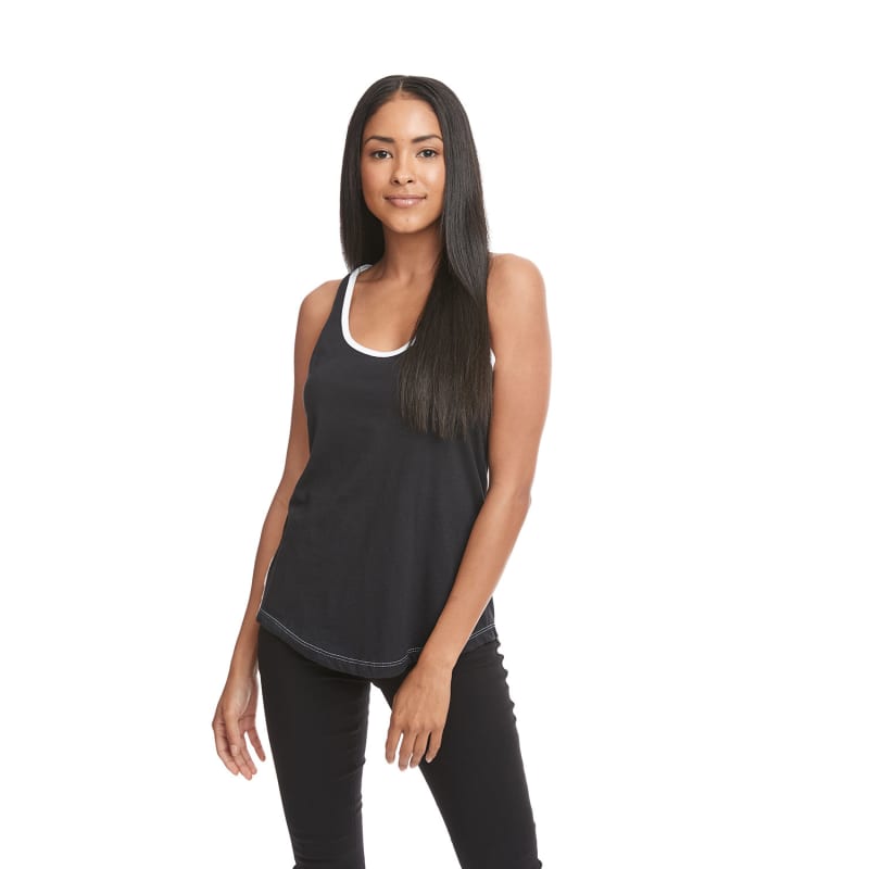 Next Level Apparel Ladies' Ideal Colorblock Racerback Tank 23