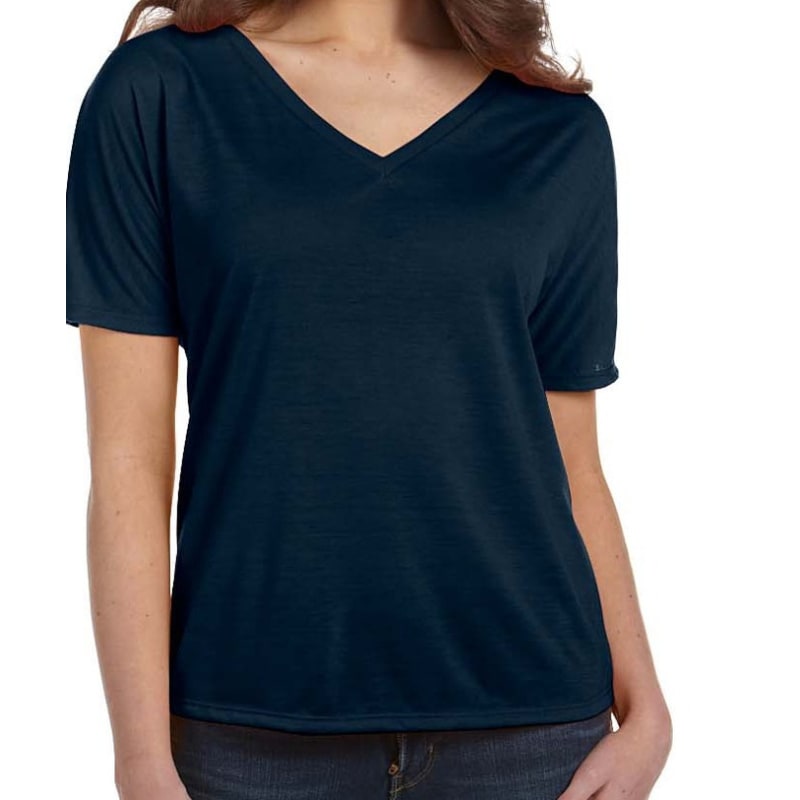 Bella Ladies Slouchy V-Neck T-Shirt 13
