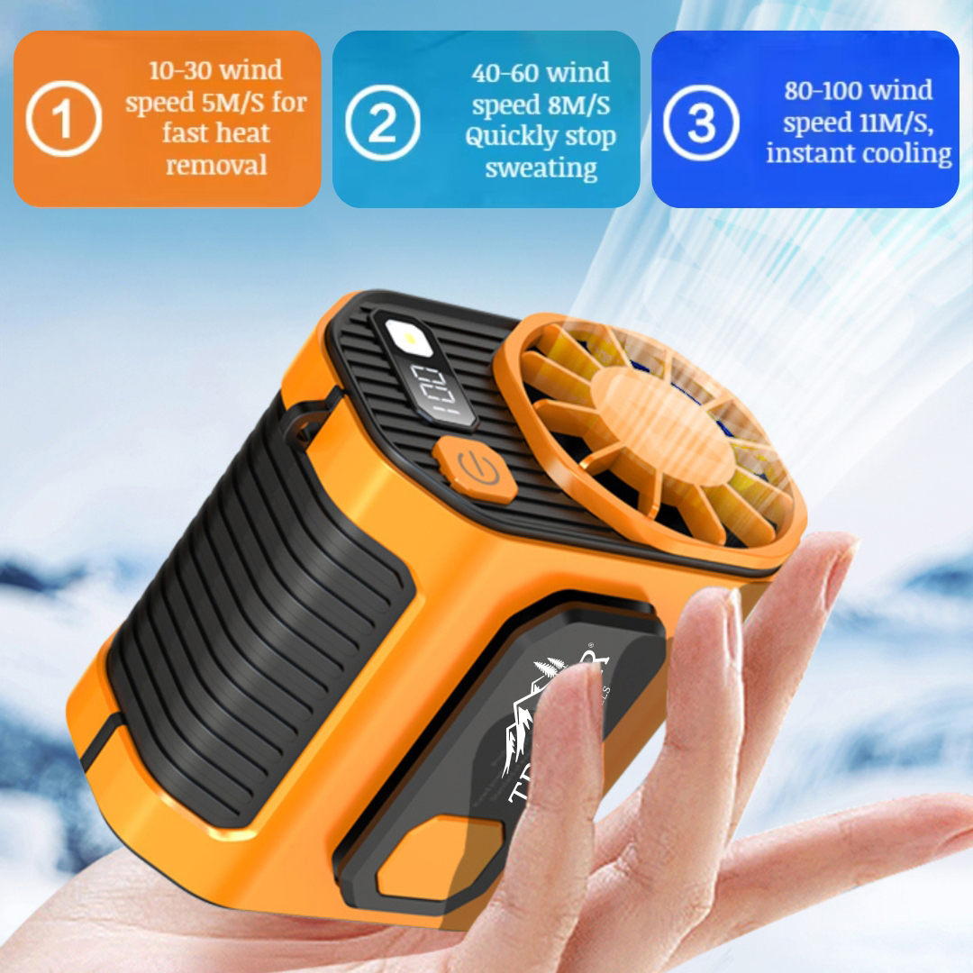 BreezeMax Lite 3-in-1: Waist-Mounted Fan, Flashlight & Power Bank 10