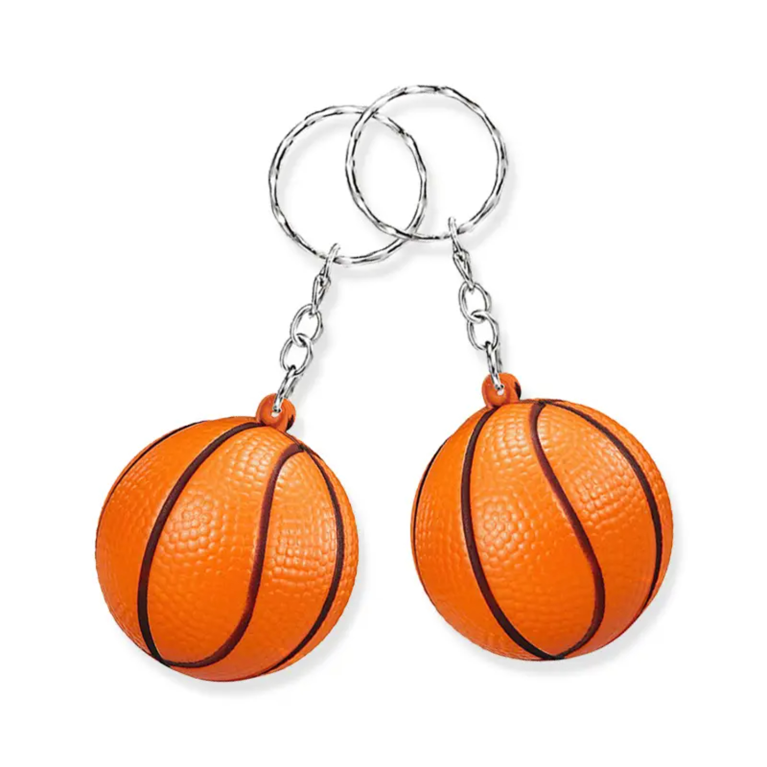 Basketball Shaped Stress Reliever Keychain 1