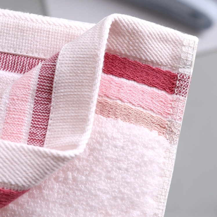 Custom Gift 100% Cotton Soft Striped Hand & Face Towel 9