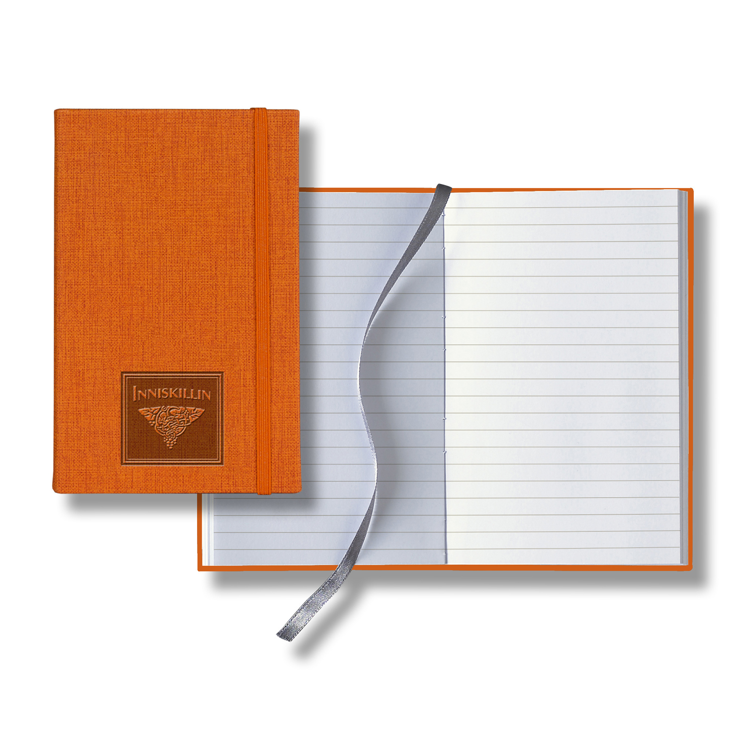 Castelli Linen Banded Pico Lined White Page Journal 3
