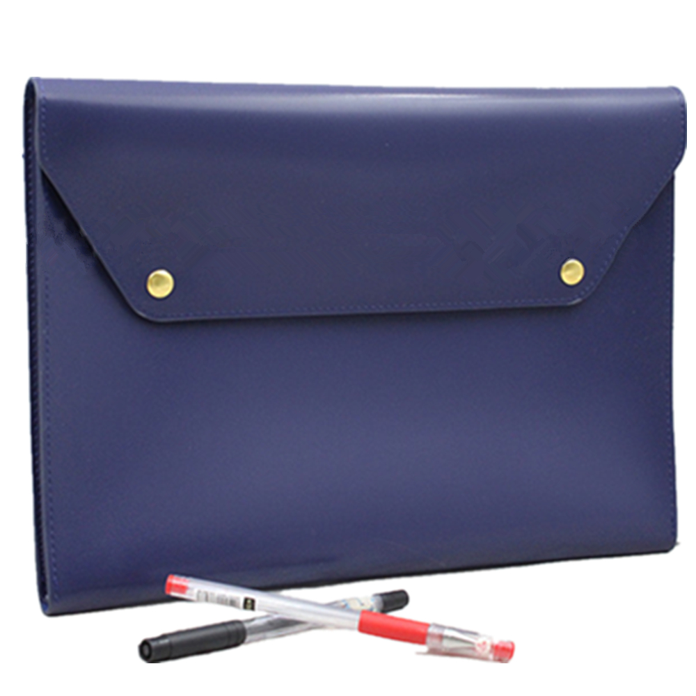 Snap Envelope Leather Document Bag 3