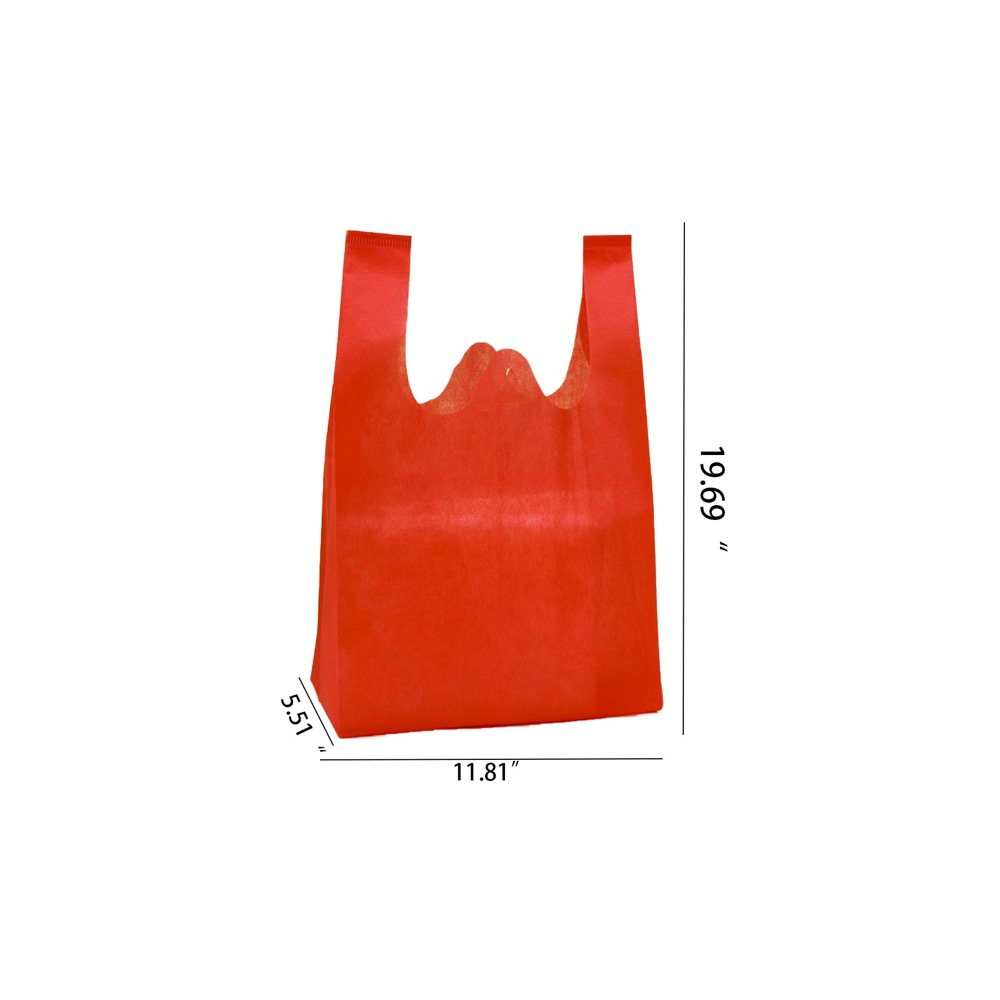Nonwoven Fabric Shopping Tote Bag With Handles, custom non-woven bag with logo imprint 3