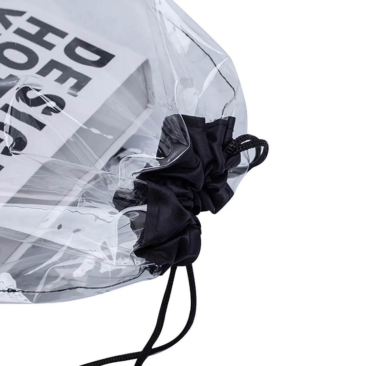 Customizable Waterproof Clear Stadium Drawstring Bag 2