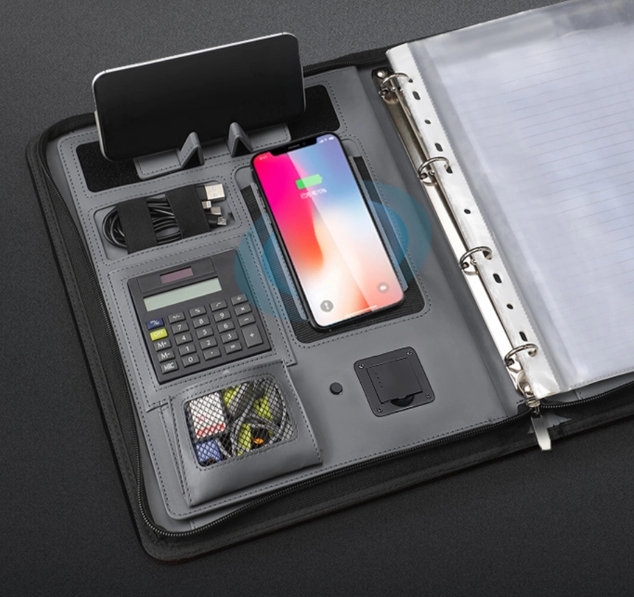 Padfolio With 8000Mah Wireless Charger 3