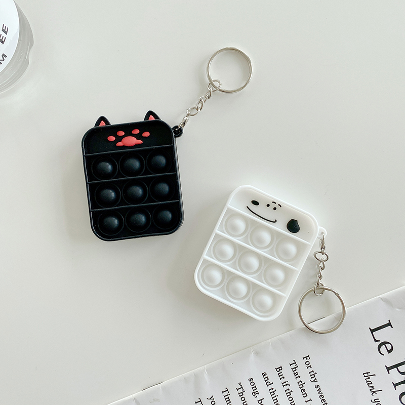 Silicone Squeeze KeyChain Toy for Adults Kids 14