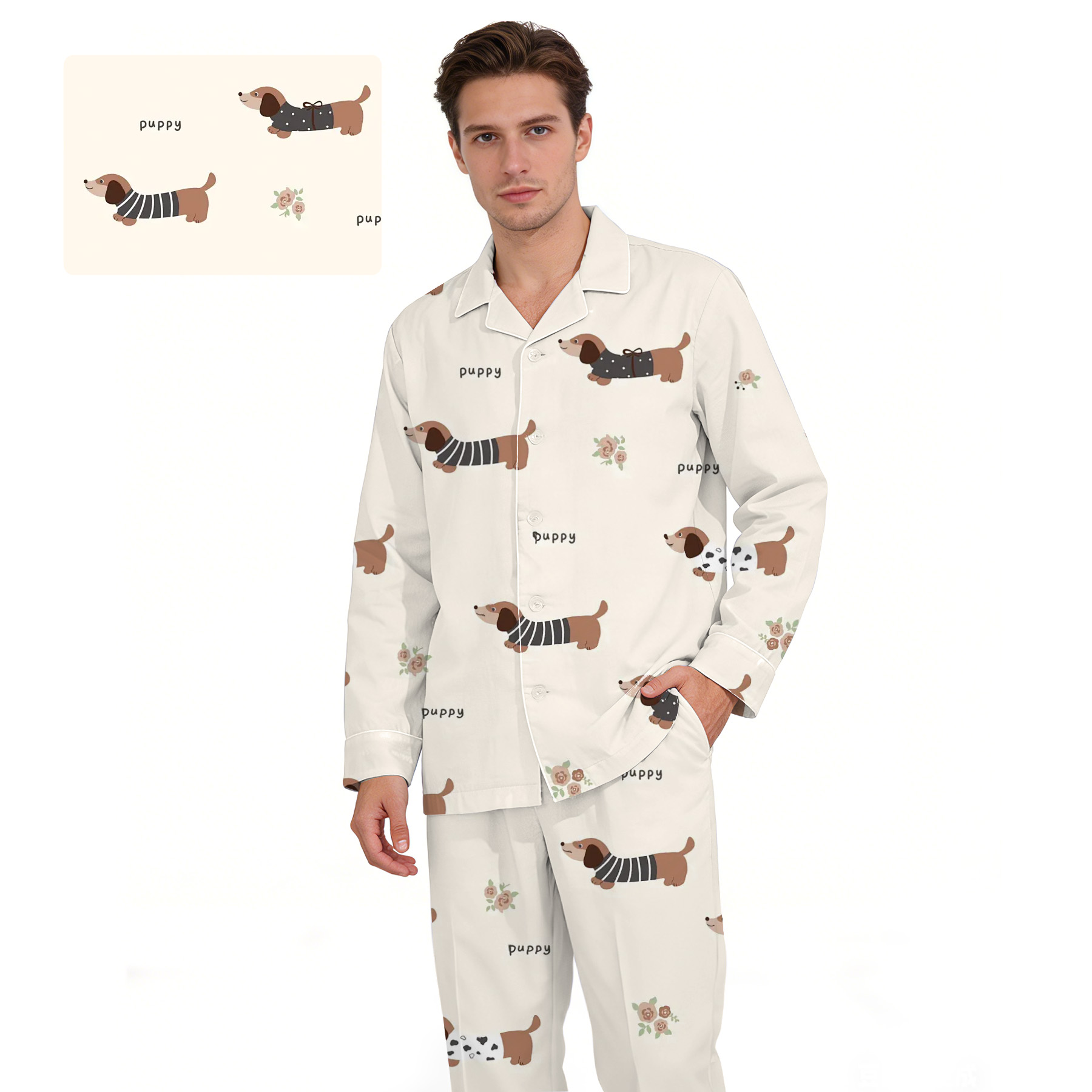 100% Cotton Double-Gauze Unisex Pajama Set 3