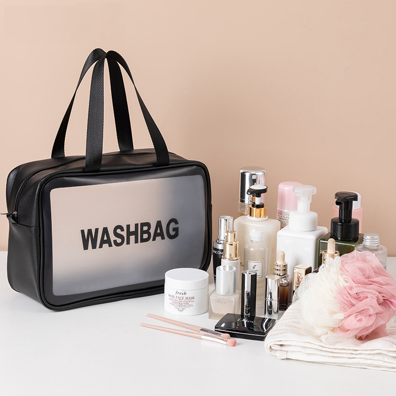 Clear PVC Cosmetic Travel Bag With Handle 3