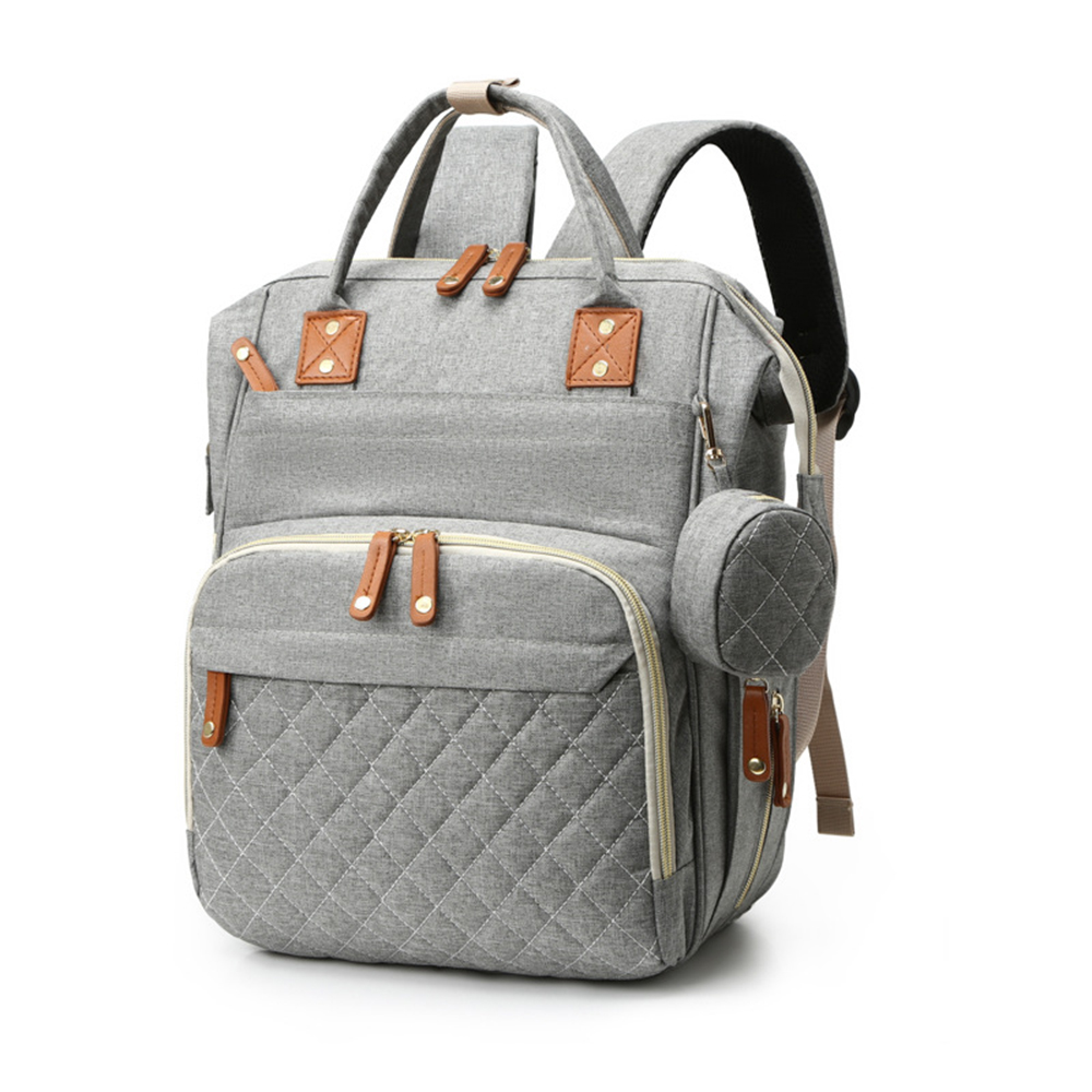 3 in 1 Diaper Bag Backpack with Bassinet Bed Mat Pad 3