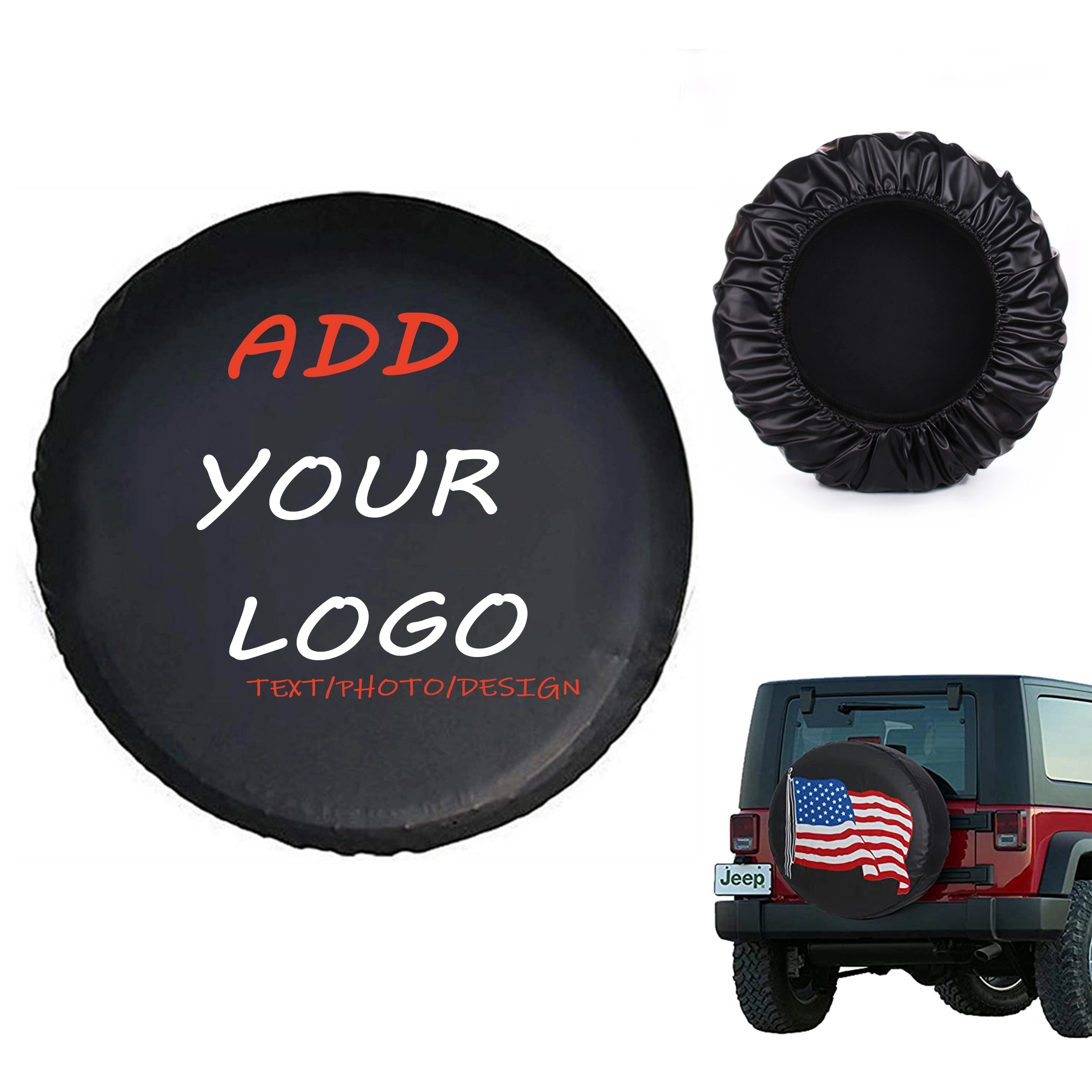 Full Color PU Tire Cover MOQ 50PCS