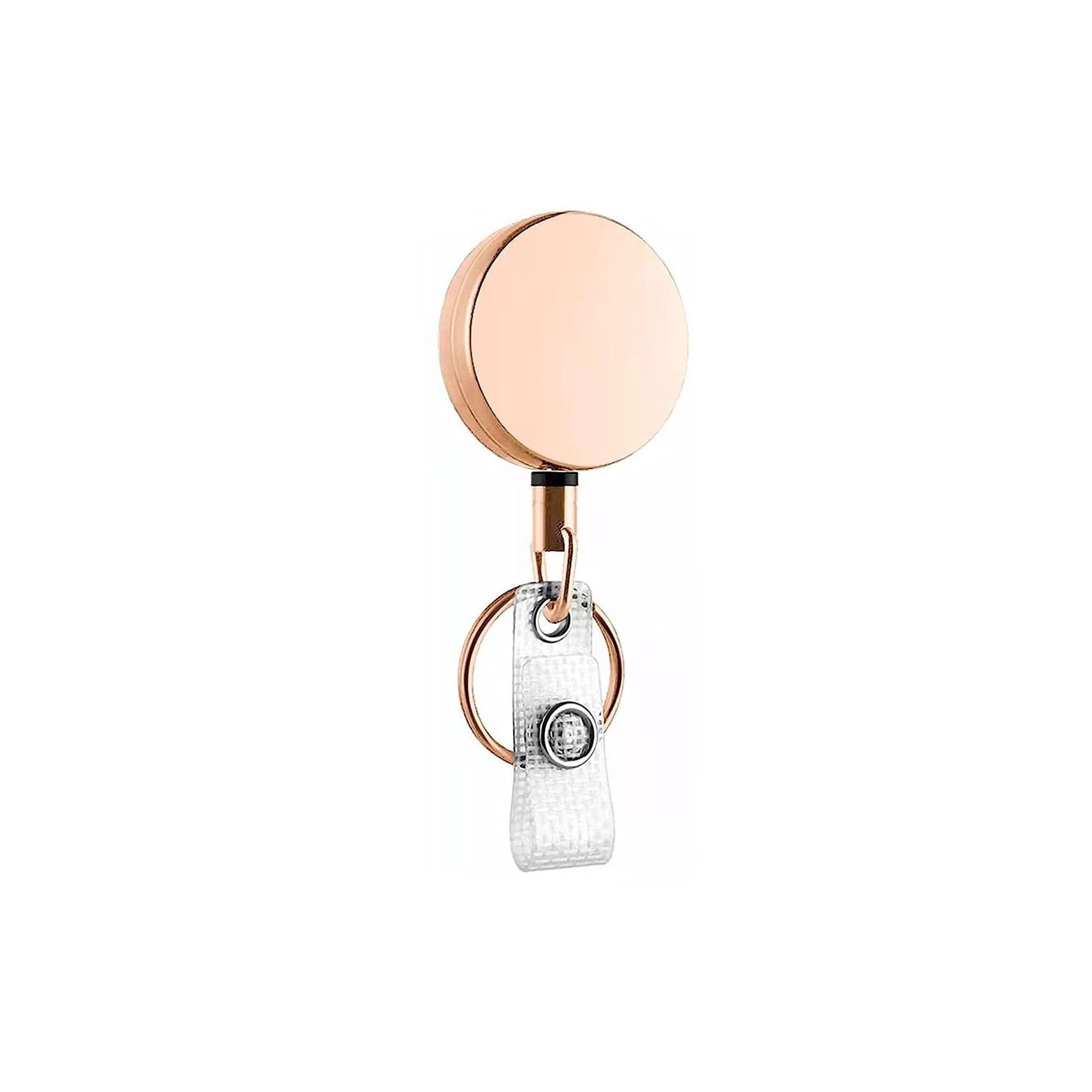 Metal Round Badge Reel With Belt Clip 2
