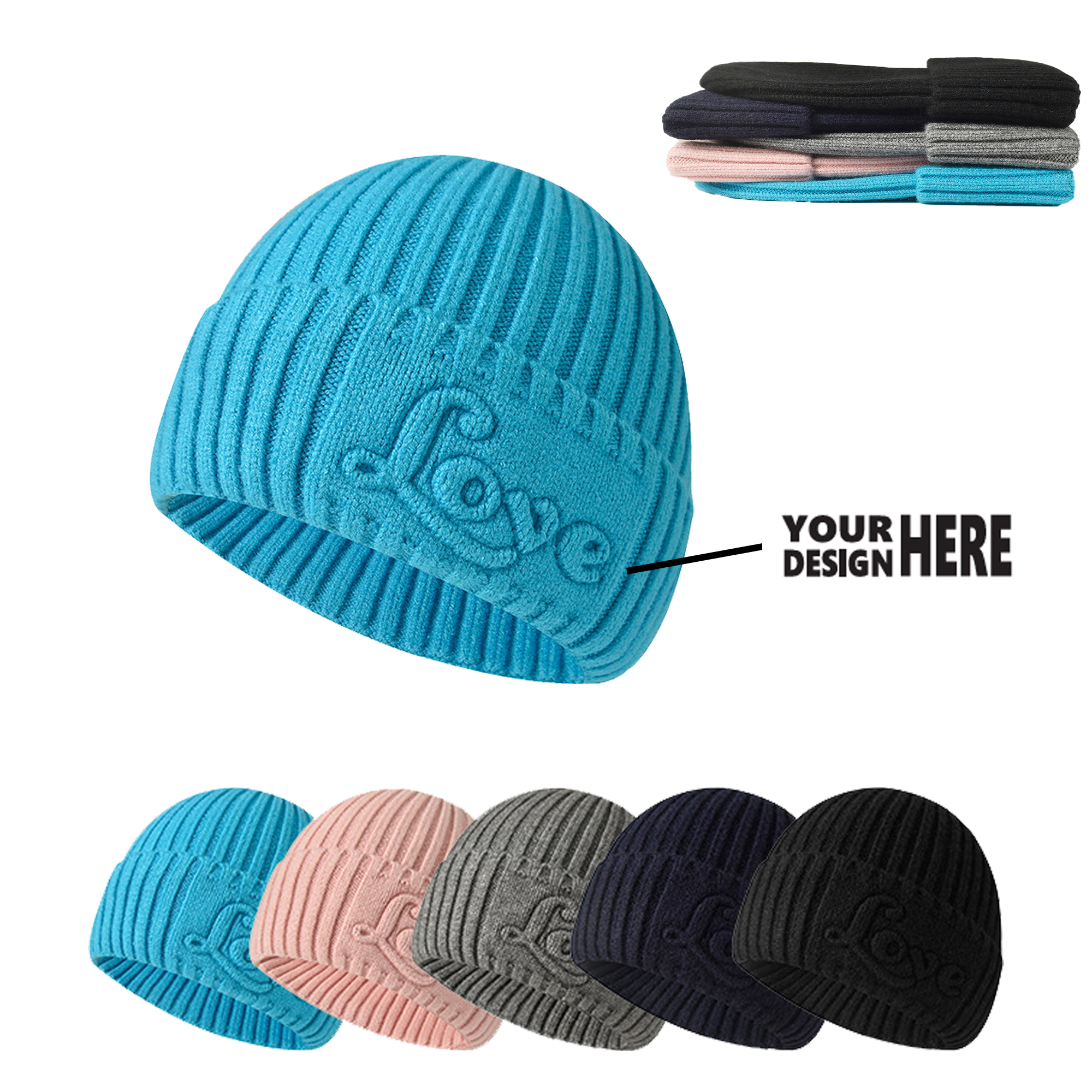Three-dimensional Pattern Knitted Hat 1