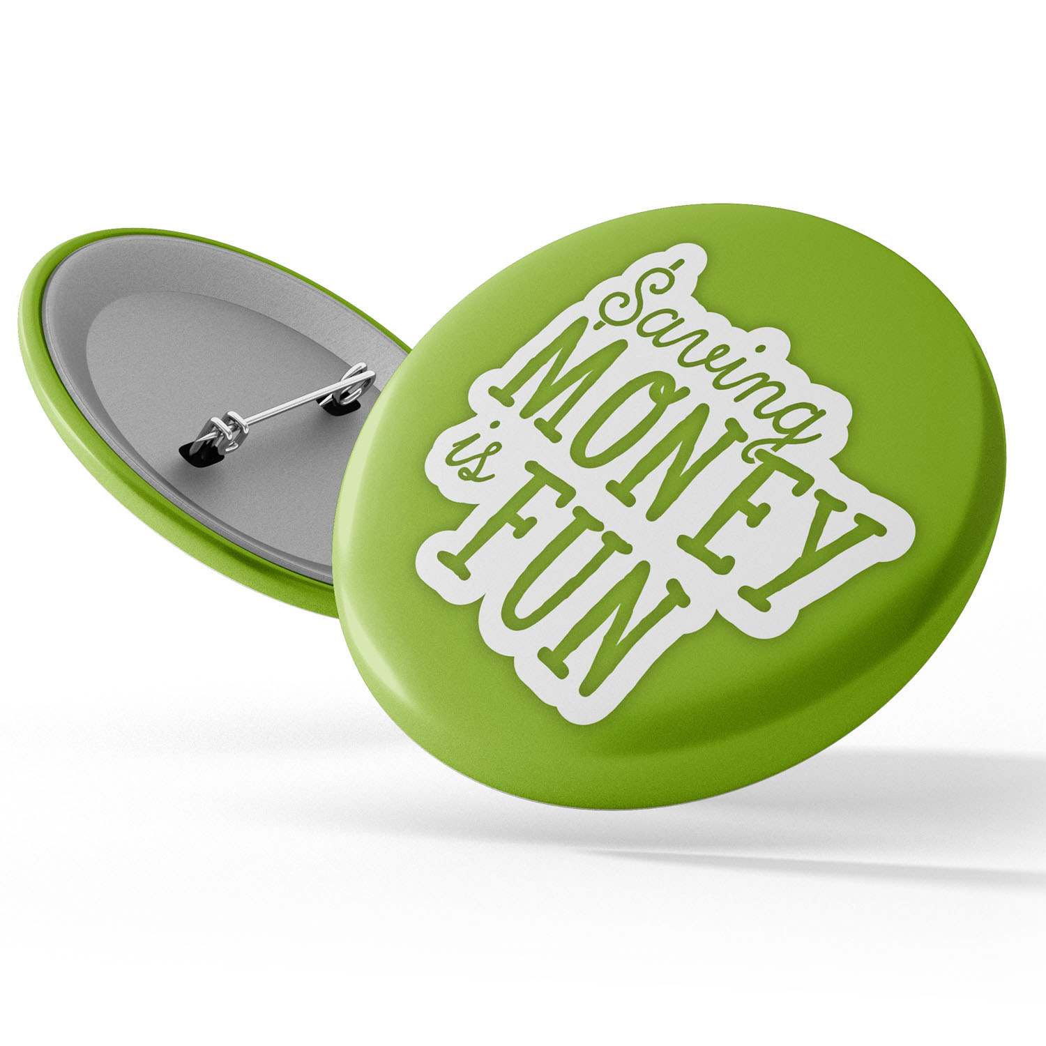 Stock Awareness Button - Financial Education: "Saving Money is Fun" 2