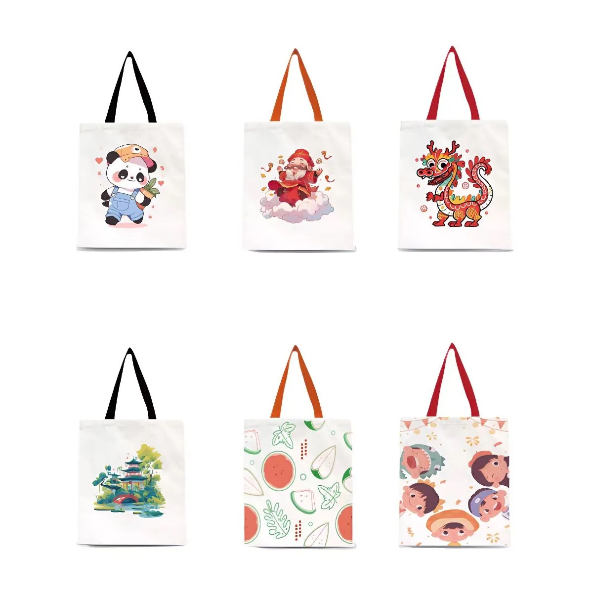 Multi-Purpose Reusable Canvas Bags, custom tote bag with logo imprint 3
