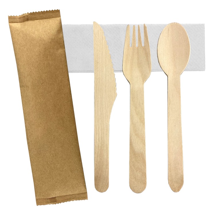 4pcs Wooden Cutlery Set 3