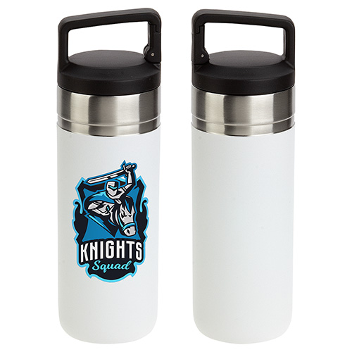 Dante 20 oz Vacuum Insulated Bottle with Carabiner Lid, custom water bottle with logo imprint 6