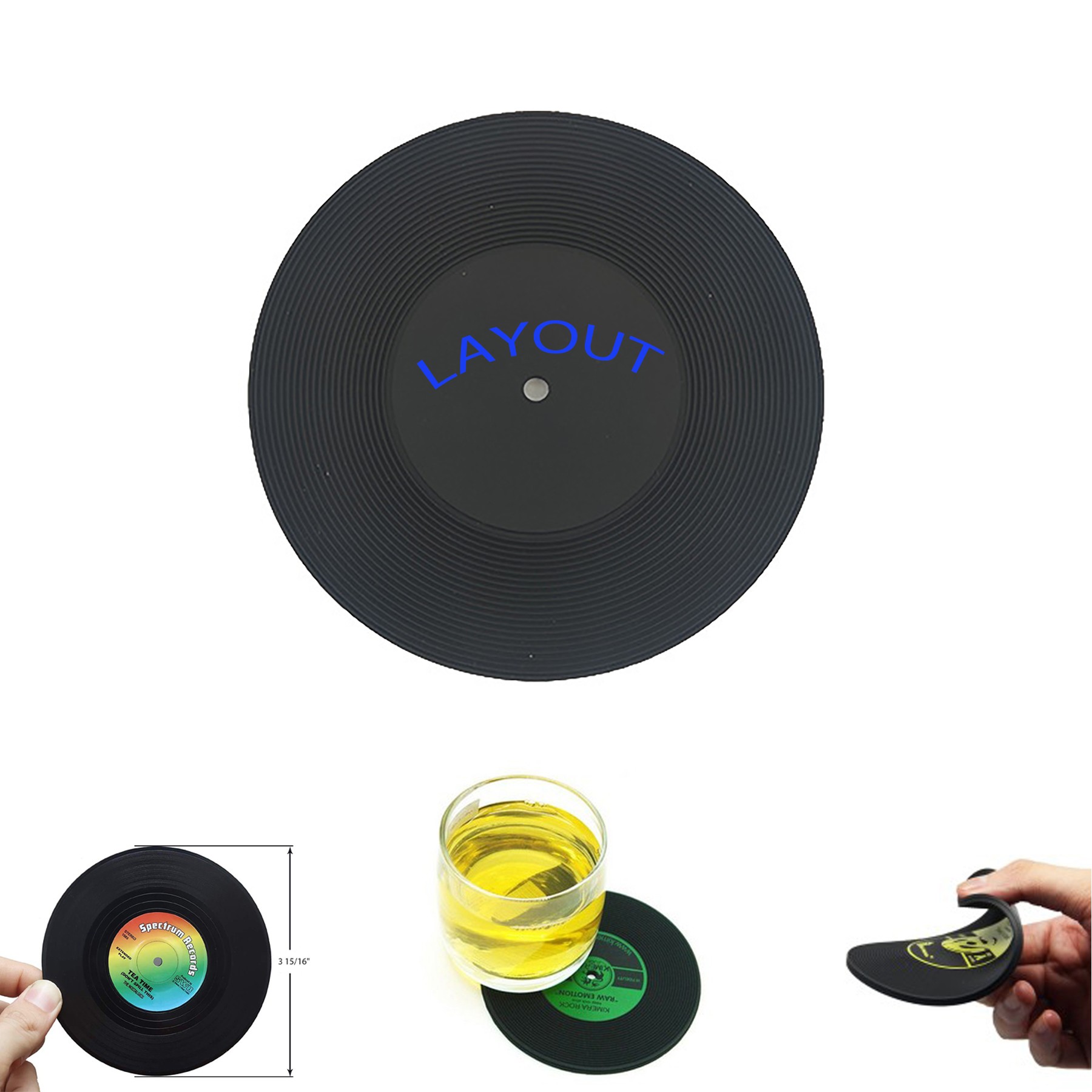 Vinyl Record Coaster