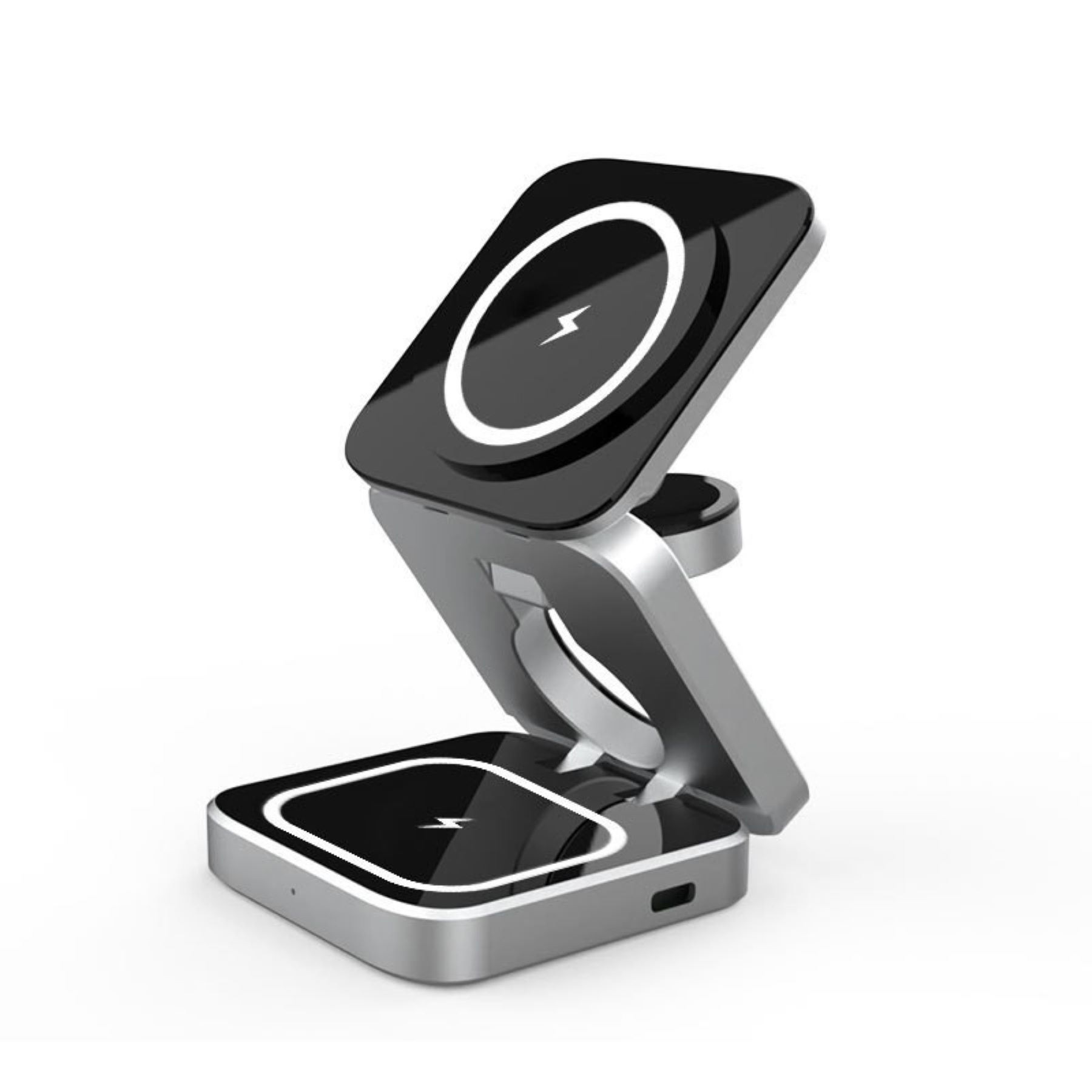 Compact Folding 3 In 1 Wireless Charger 4