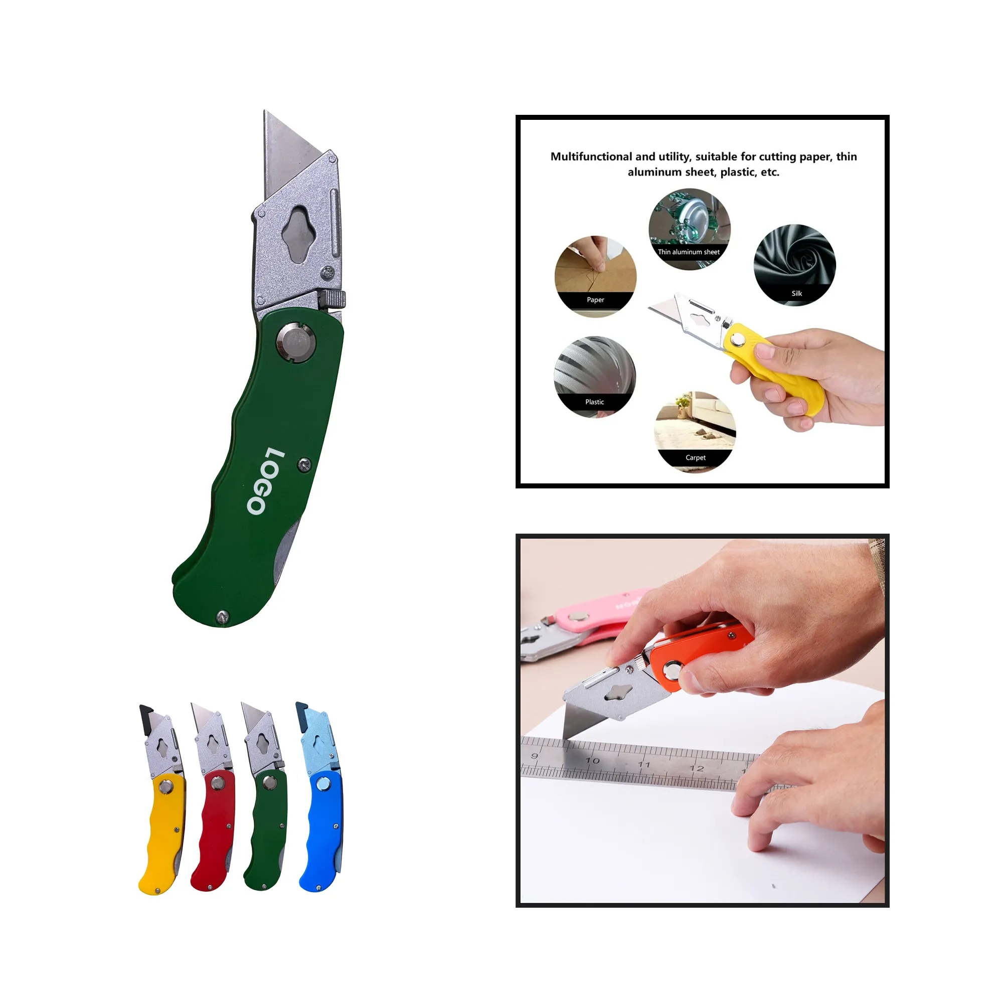Zinc Alloy Folding Utility Knife 4