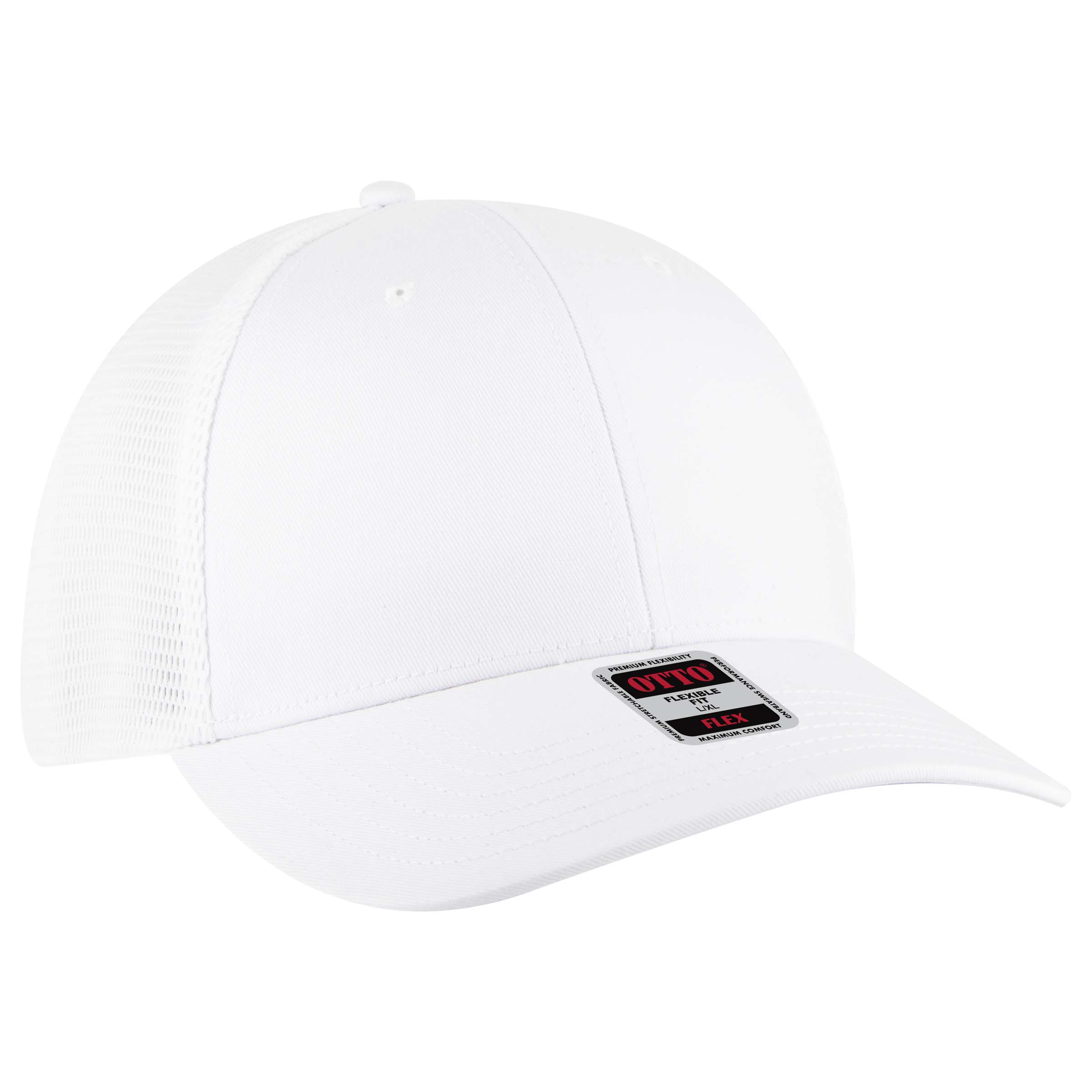 OTTO CAP® OTTO FLEX® Fitted 6 Panel Low Profile Mesh Back Trucker Hat 18