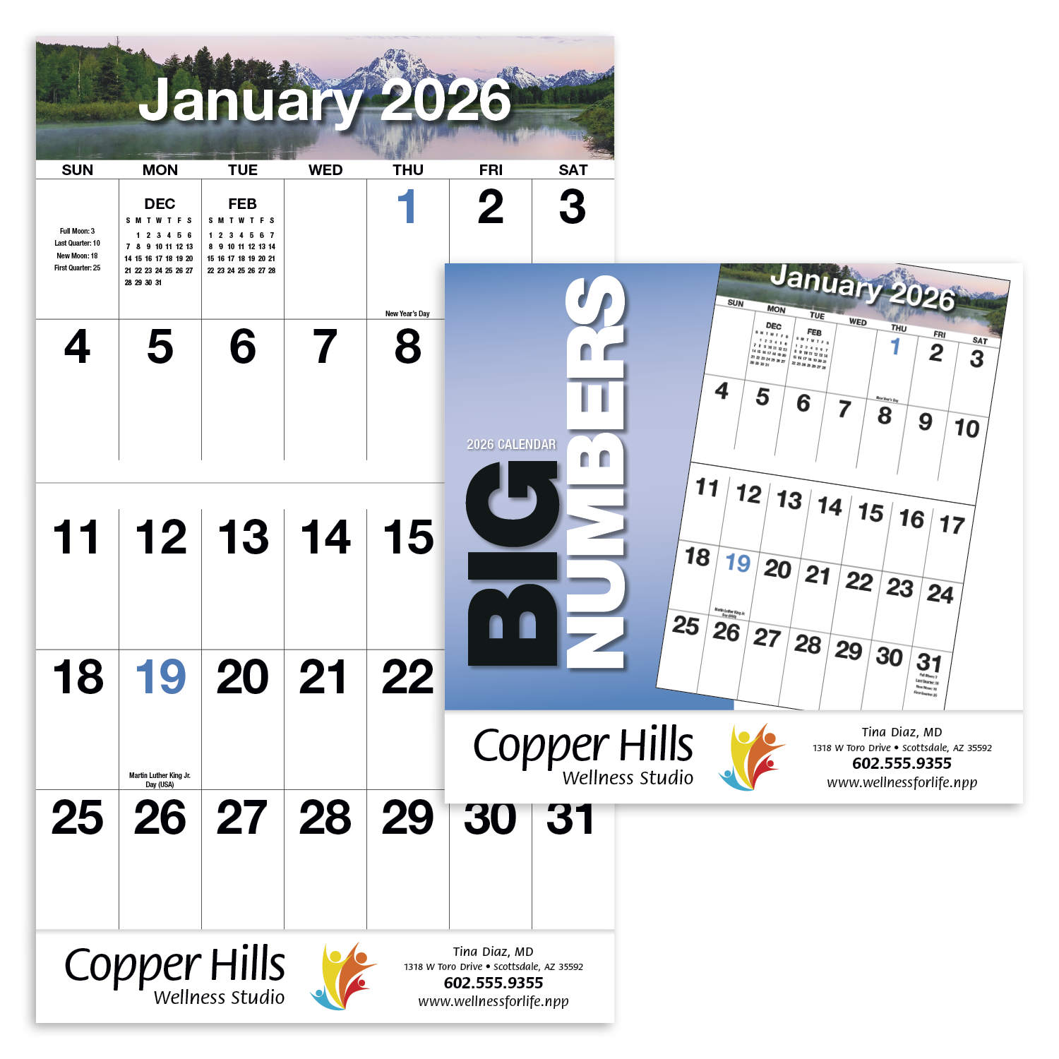 HotLine® Products Big Numbers Appointment Calendar - Stapled 16