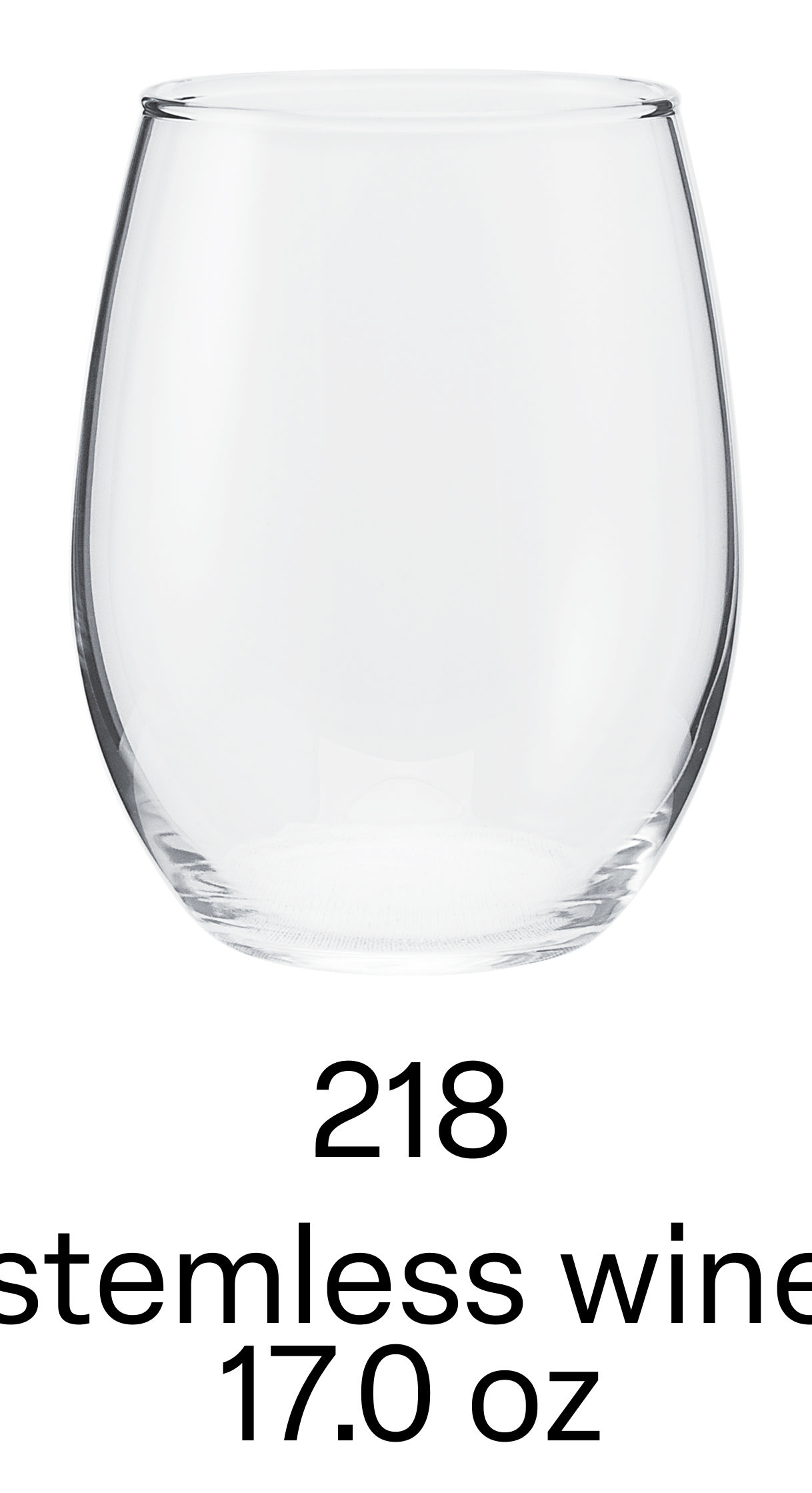 17 oz stemless wine