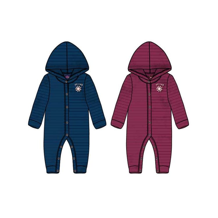 Girls Rib Velour Coveralls Size 12-24 Months 1