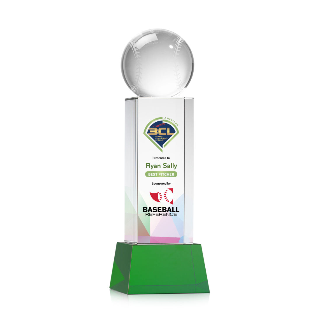 Baseball VividPrint™ Award on Belcroft - Green 4