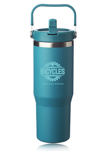 30 oz. Bronx Stainless Travel Mug with Carrying Handle 14