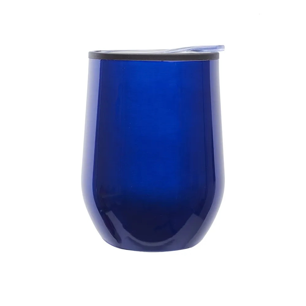 12 Oz Stemless Wine Glasses Tumbler w/Lid 5