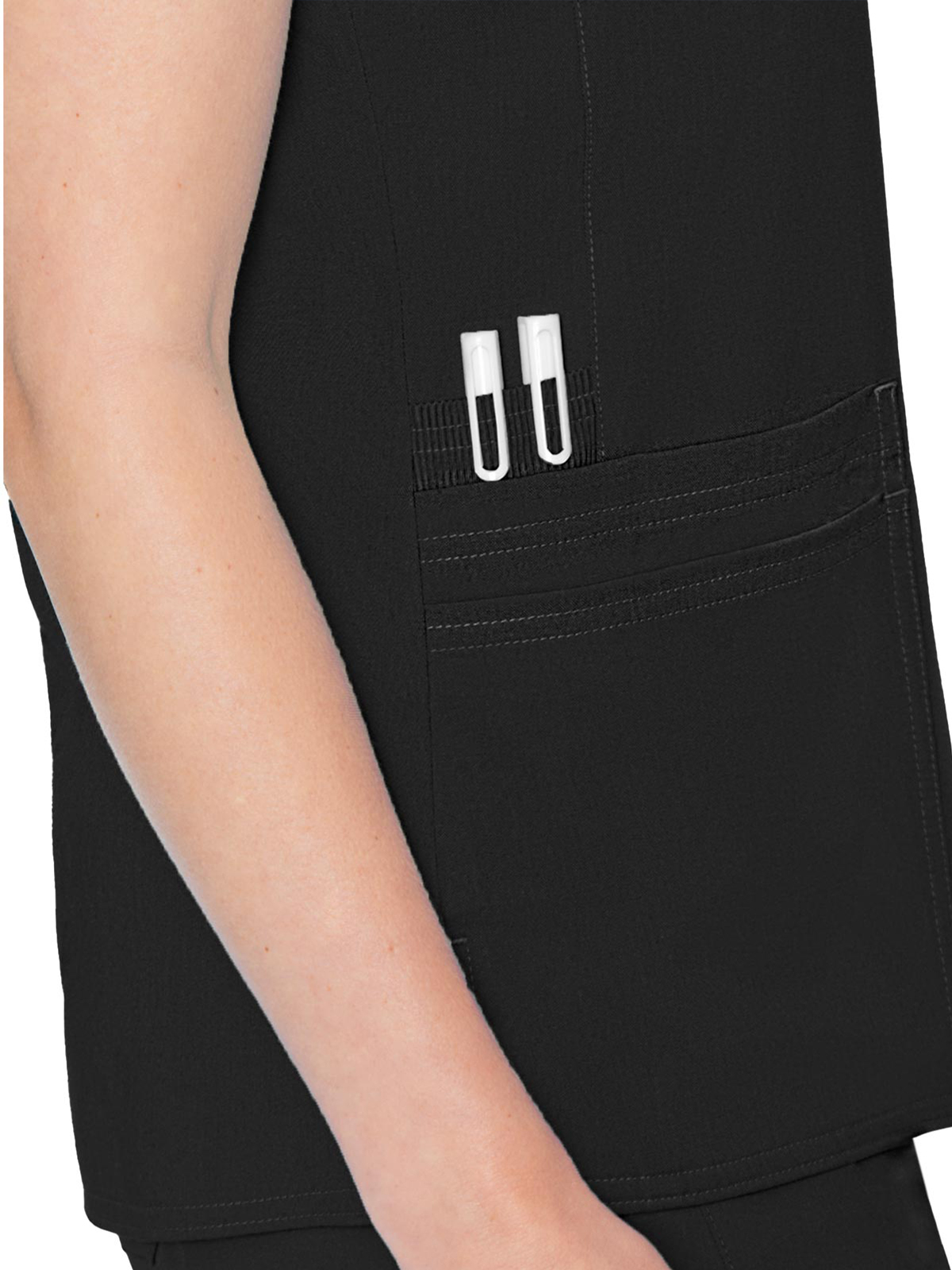 Med Couture - MC Touch - Women's 6-Pocket Raglan Sleeve Top 3