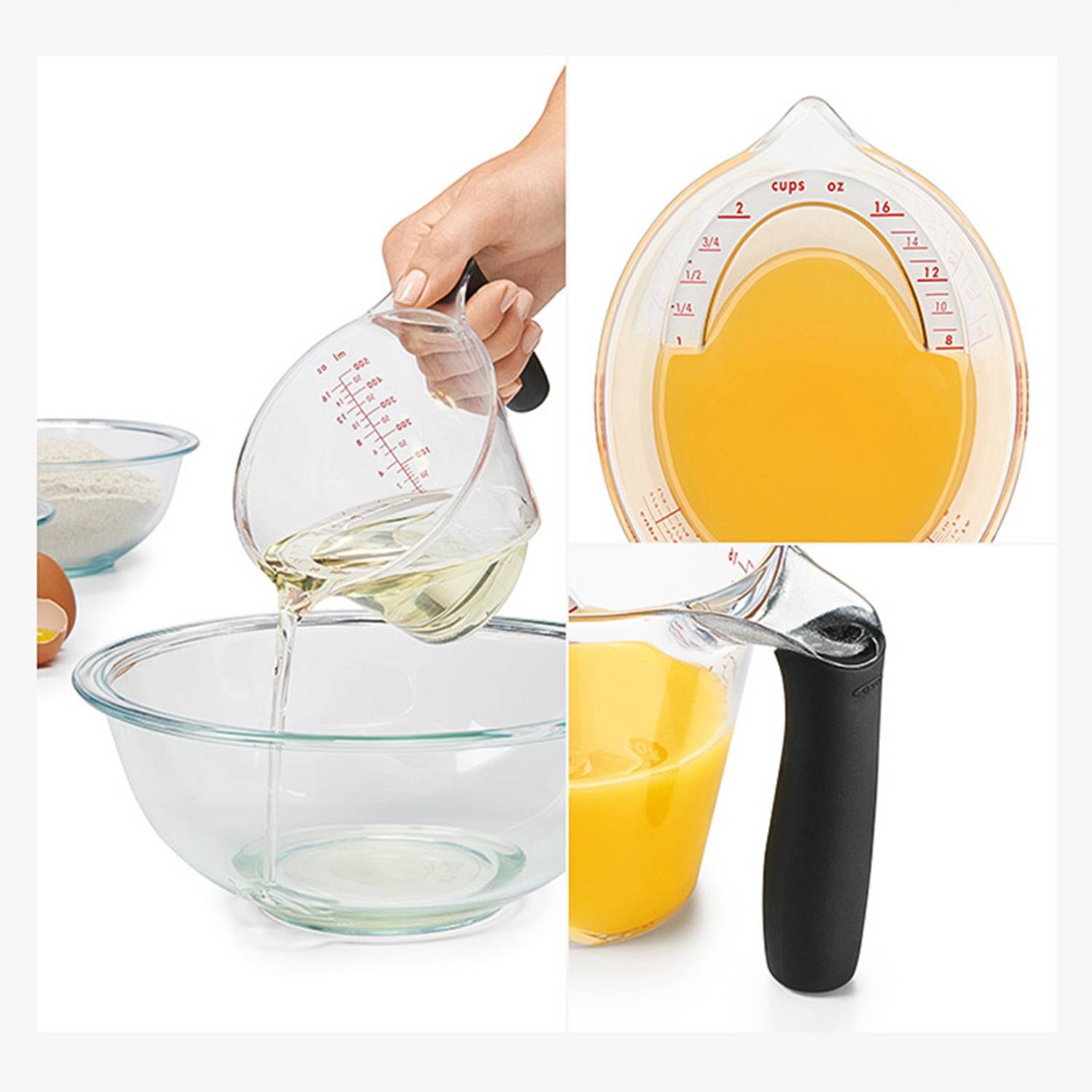 8oz Glass Measuring Cup with Ergonomic Handle 2