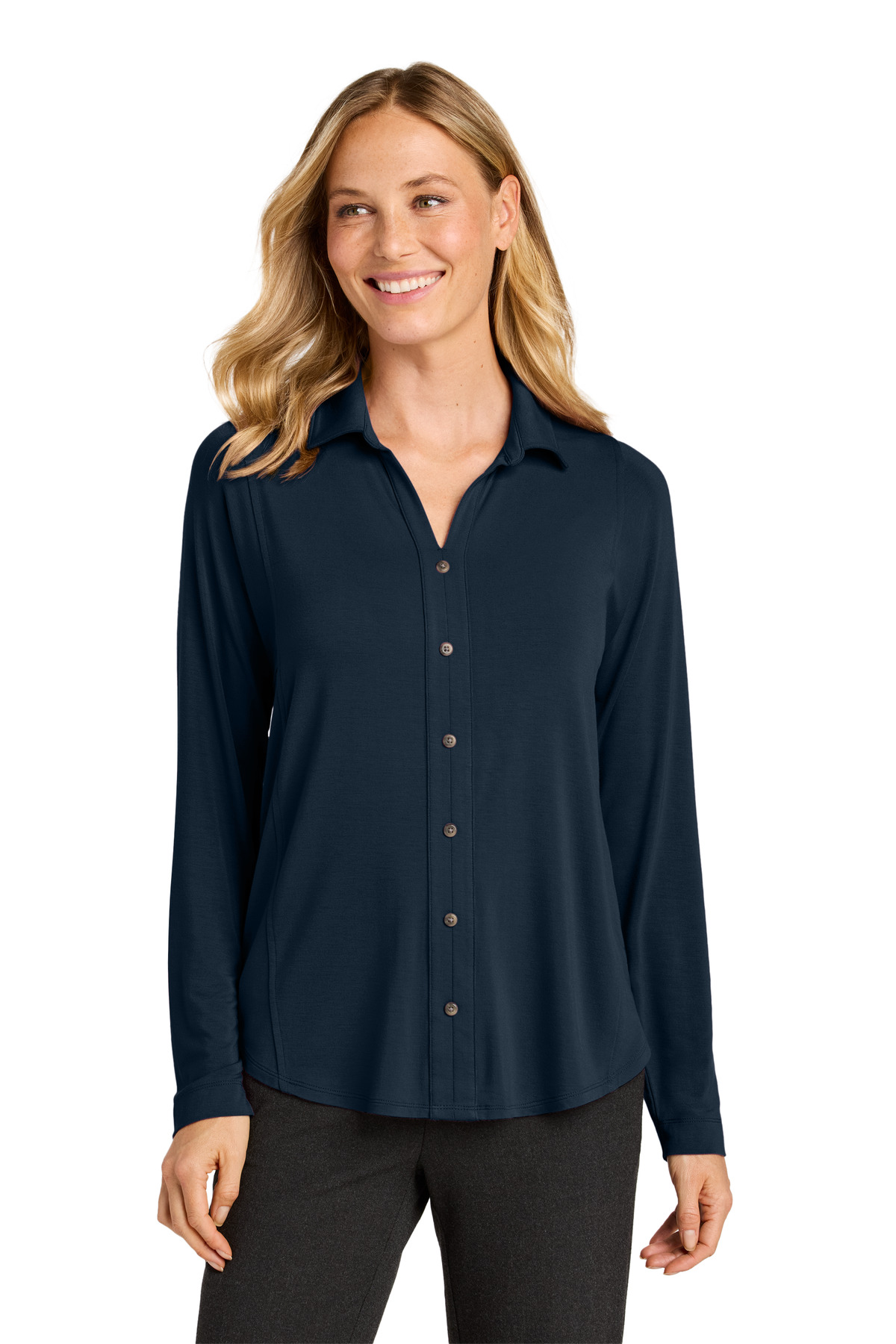 Port Authority Women's Luxe Knit Button Tunic LK5602 9