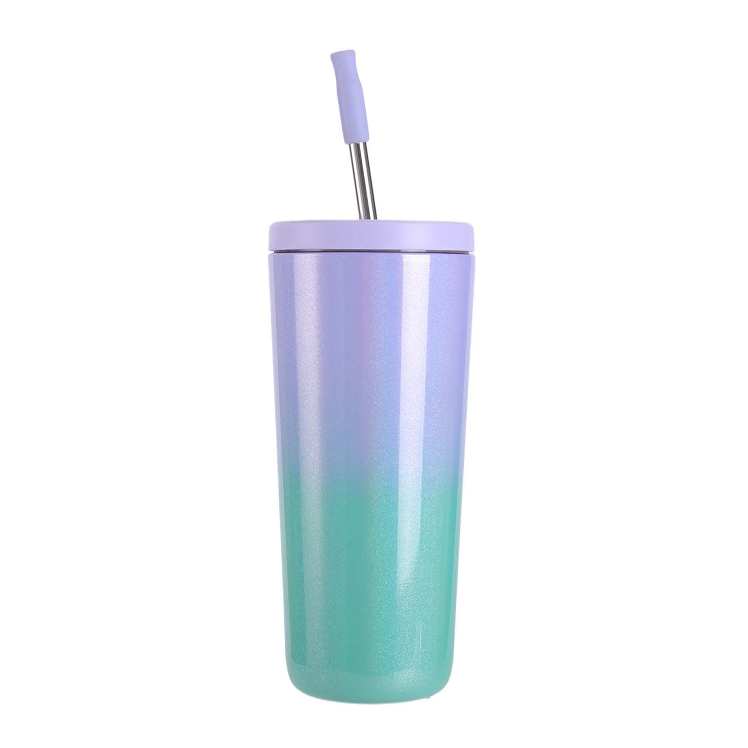 24oz Stainless Steel Gradient Color Insulated Travel Tumbler 2