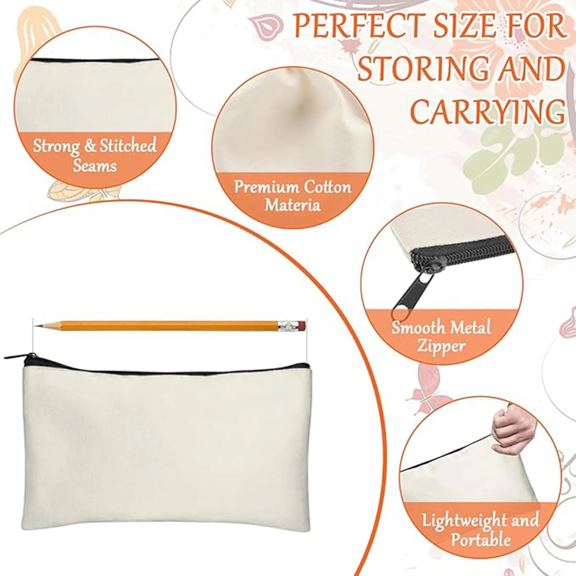 Canvas Zipper Pouches 2