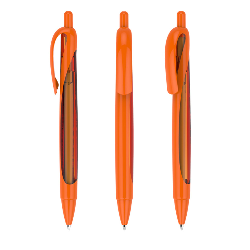 Colorful See Through Plastic Pen 3