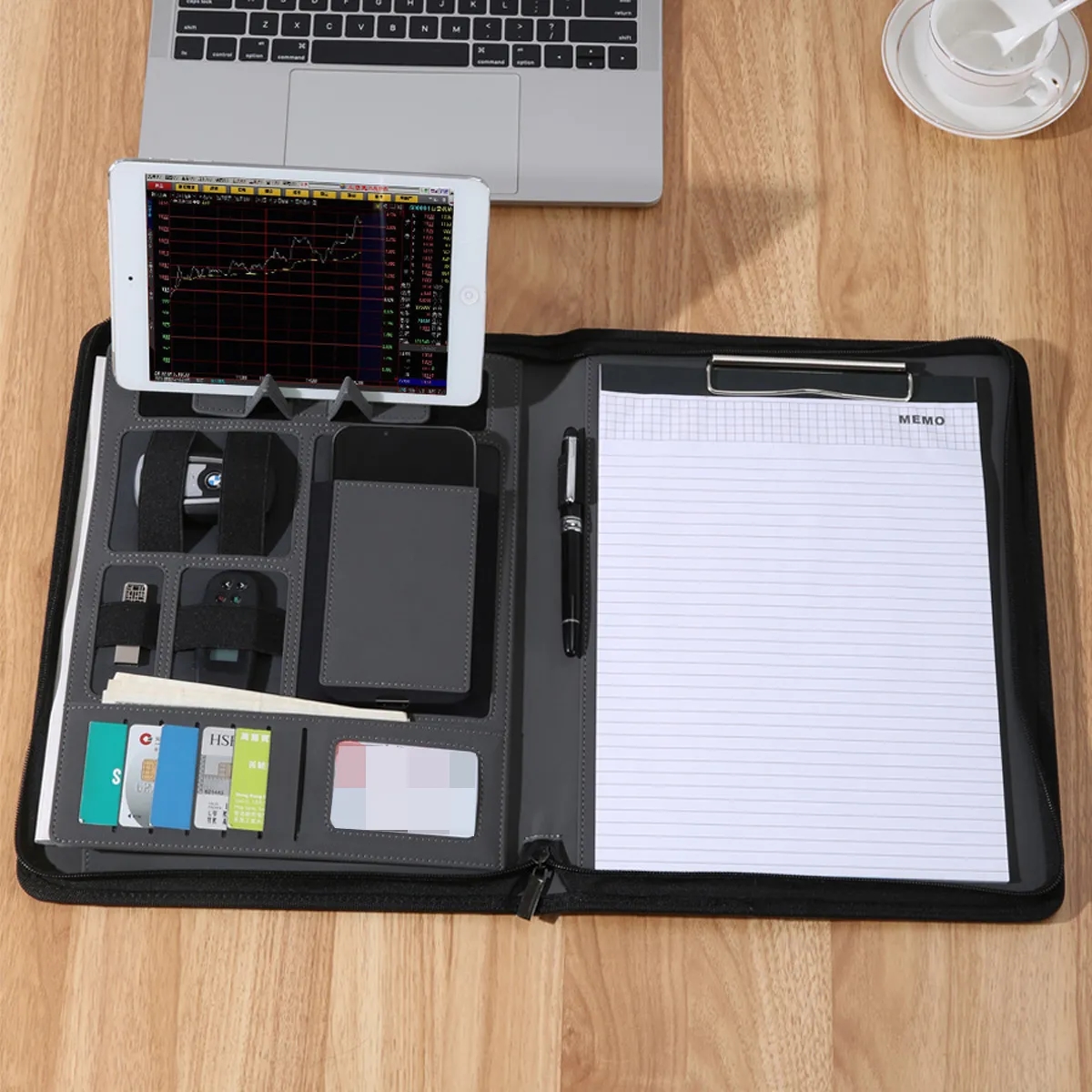 A4 Executive Zippered Portfolio With Carry Handle 3