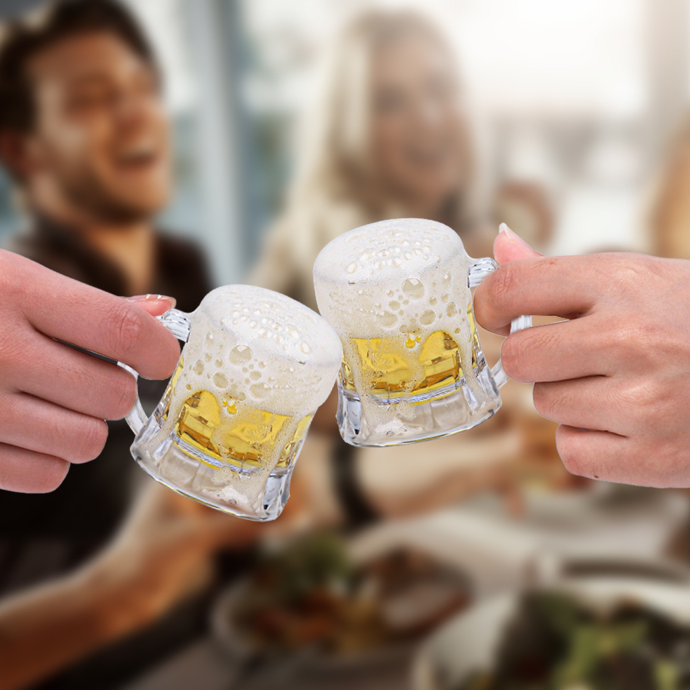 2oz Glass Beer Mug with Handle 9