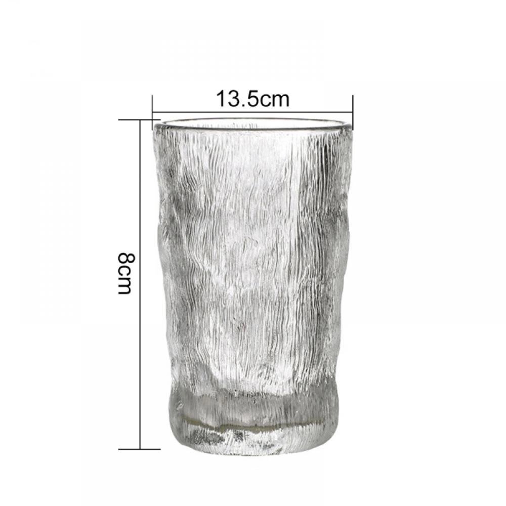12Oz Glacier Pattern Glass Cup 2