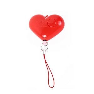Lanyard Heart Safety Alarm Keychain With LED Light And 120DB Panic Sound 3