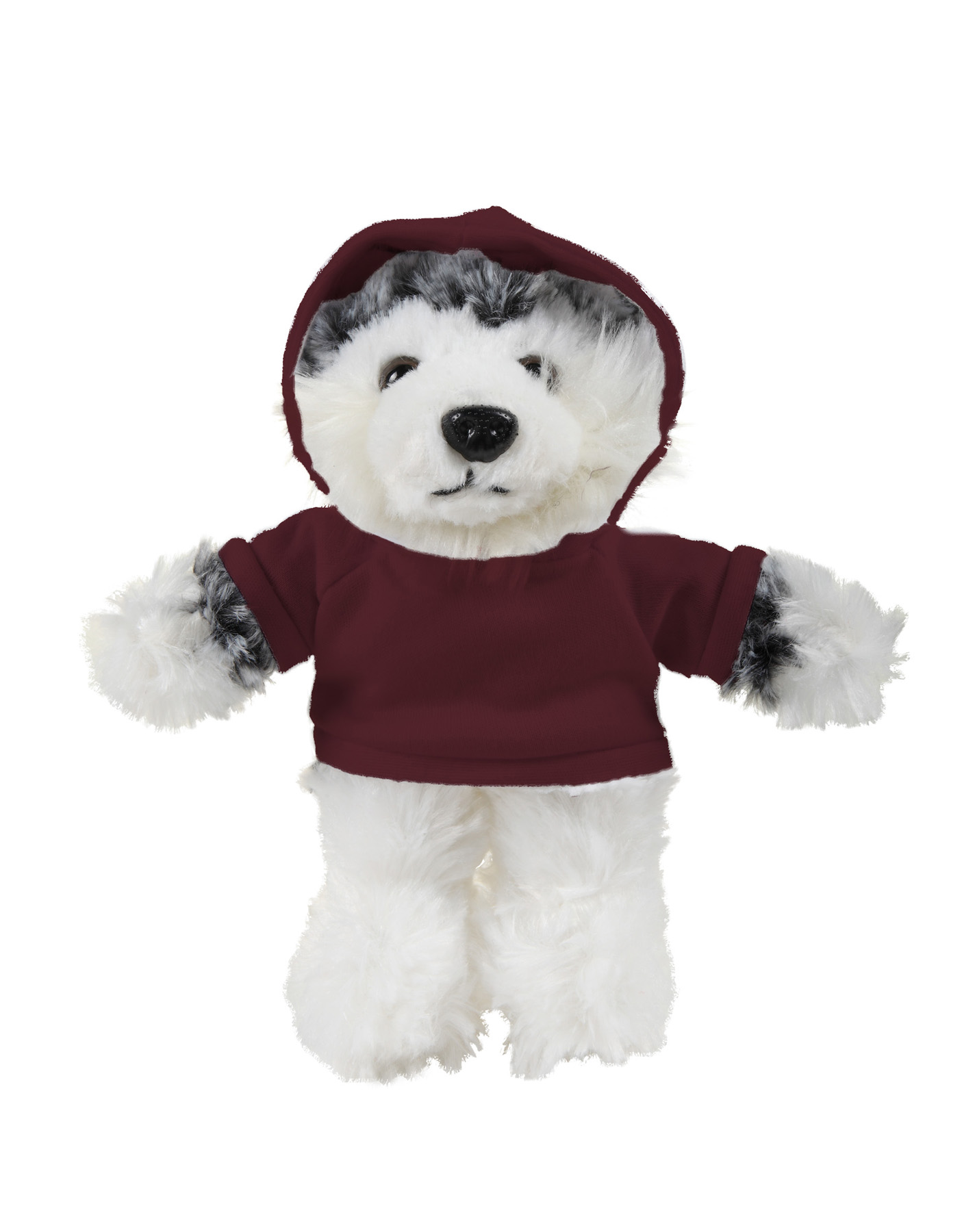 soft plush Husky with hoodie 2