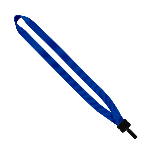 3/4" Smooth Nylon Lanyard with Plastic Clamshell & Bulldog Clip 12